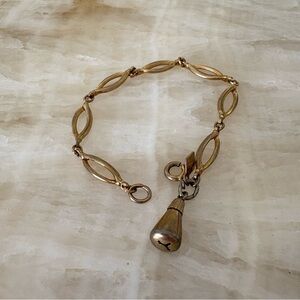 Vintage Sarah Coventry gold tone chain bracelet